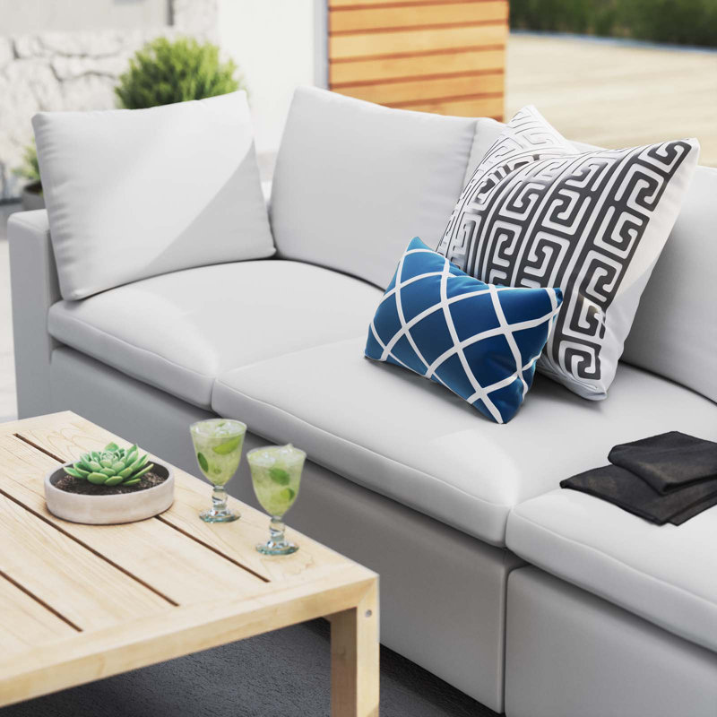 Canapé d'extérieur Commix Sunbrella par Modway, Sunbrella® blanc