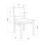 Chaise en rotin et acajou Marzel