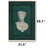 Teal Goddess Bust Accent Rug