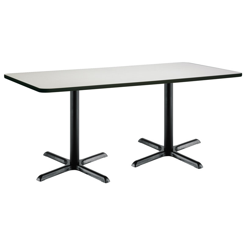 72" L Breakroom Table and Chair Set, 29" H x 30" W x 72" L, Crisp Linen