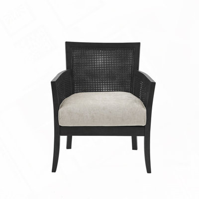 Wood Frame Accent Arm Chair
