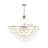 Elegant 8-Light Clear Bubble Glass Chandelier