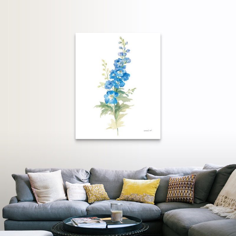 «Floursack Florals on White VII», reproduction d'art sur toile, H 45 po x l 36 po x P 1,25 po, Toile tendue