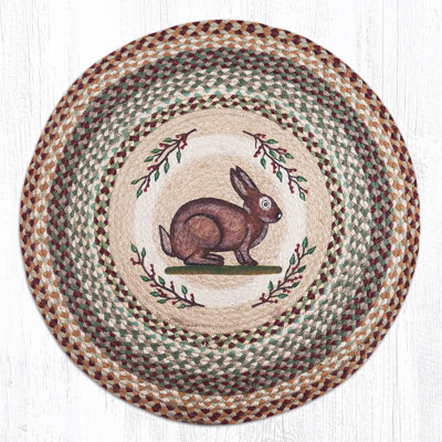  RP-413 Vintage Rabbit Round Patch 27"x27"