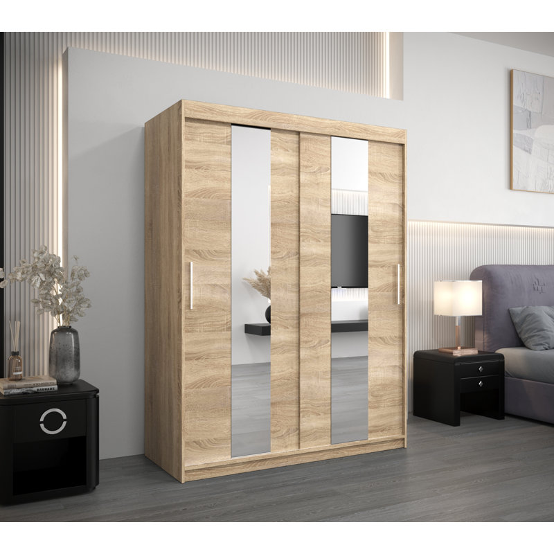 Aakin 2 Door Manufactured Wood Wardrobe, Sonoma Oak