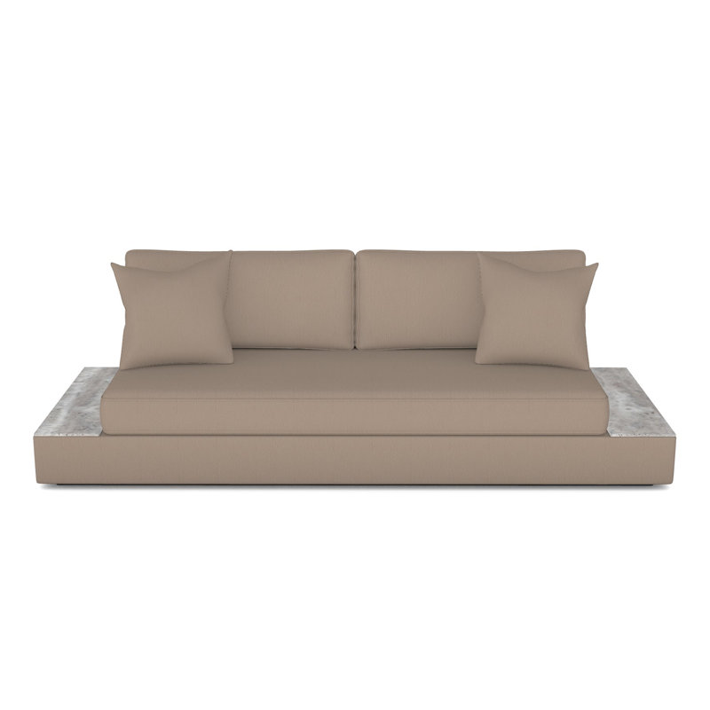 Embrace Stone Arm Sofa, Navada Mushroom