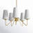 Higginson 5 - Light Chandelier in Brass-788536559
