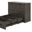 Lit escamotable double avec station de charge-2032237645