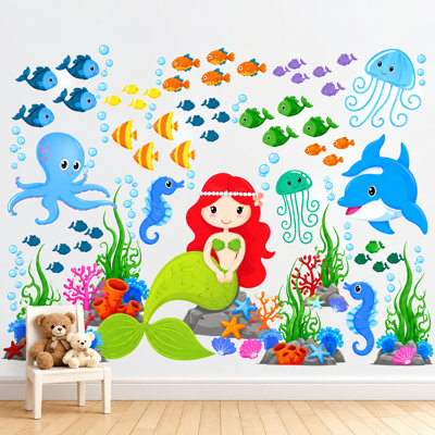 Nautical & Beach Non-Wall Damaging Wall Decal