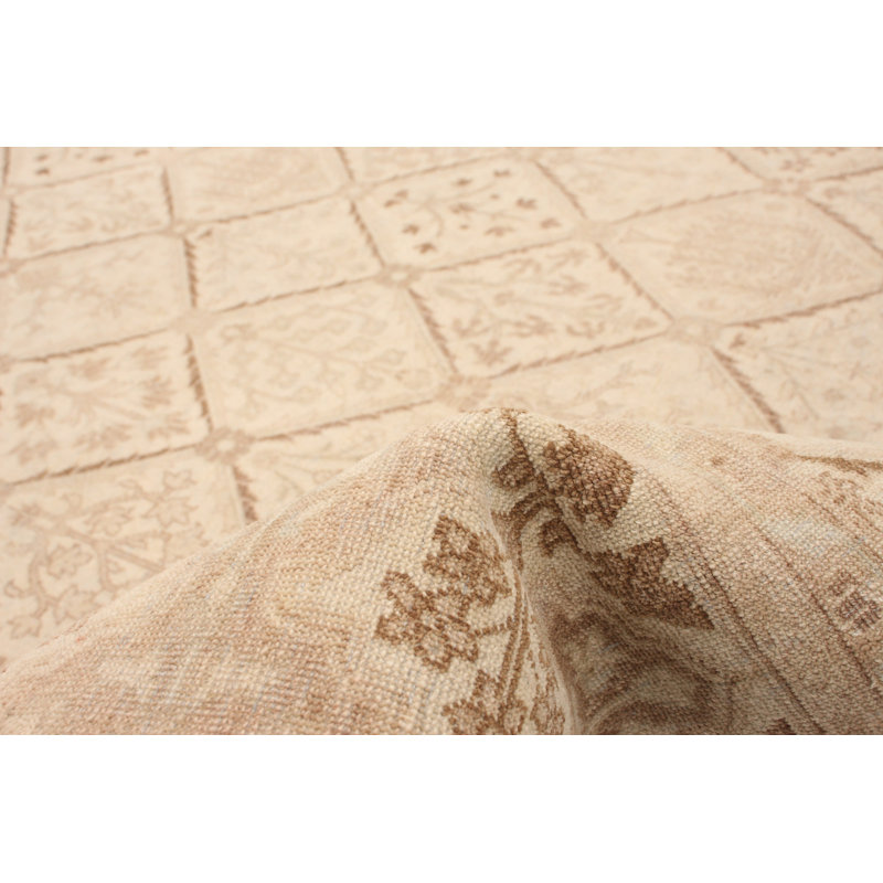 Diani One-of-a-Kind 6'1" X 8'11" New Age Wool Area Rug in Cream