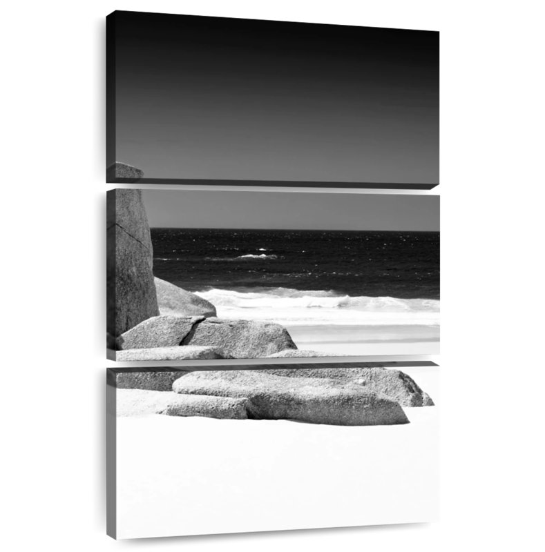 Nicci Tranquil White Sand Beach I, 74" H x 48" W