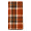 Serviettes de table en tissu écossais rouille orange 20 po x 20 po, ensemble de 4 pour l'Action de grâce, la table de Noël