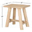 Tabouret d'appoint en bois massif McGreghor