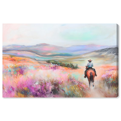 Trailblazer Canvas Modern Western Art by Art Remedy