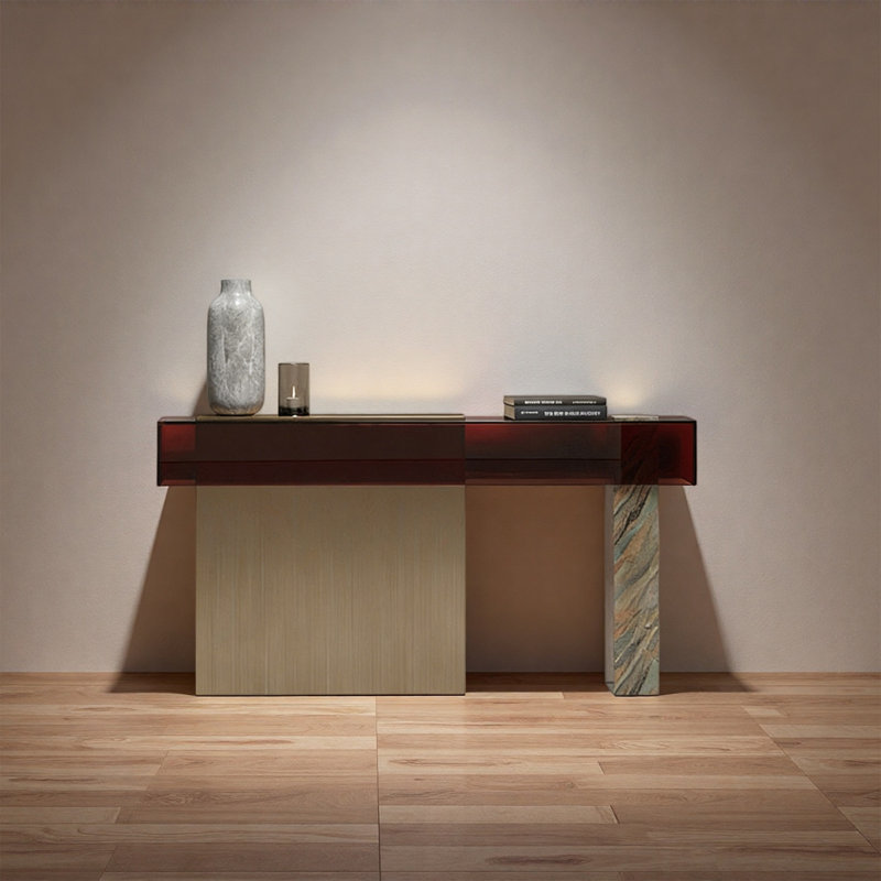Console Modern Modern, H 31,5 po x l 70,87 po x P 13,78 po