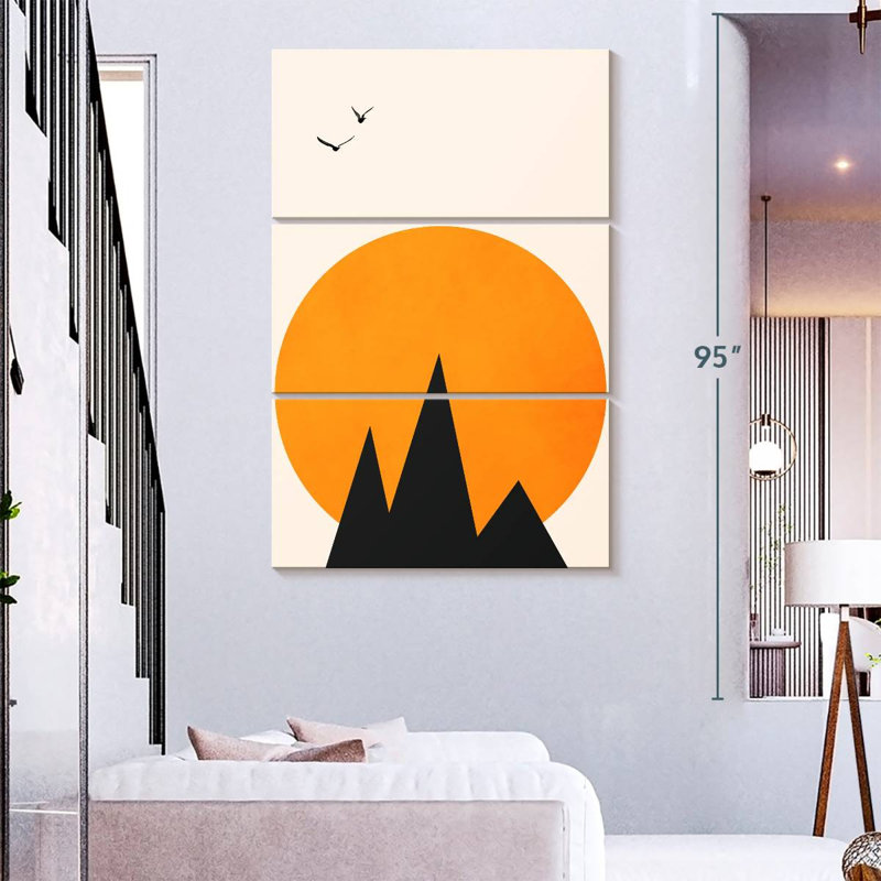 Avery minimaliste Les Alpes, H 32 po x l 20 po
