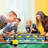 Orange + Black Rectangular Manufactured Wood + Iron Foosball Tables