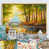 Toile avec cadre flottant or