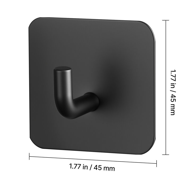 Adhesive Hooks Self-Adhesive Towel Coat Hooks Sticky Wall Hanger