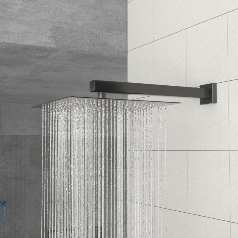 Pomme de douche carrée 12 po, Bronze frotté à l'huile