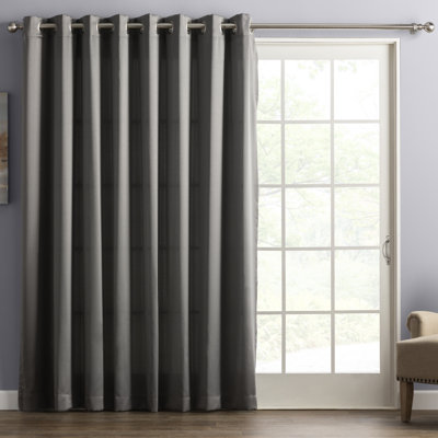 Panneau coulissant en polyester réducteur de bruit obscurcissant - Basics by Wayfair ™