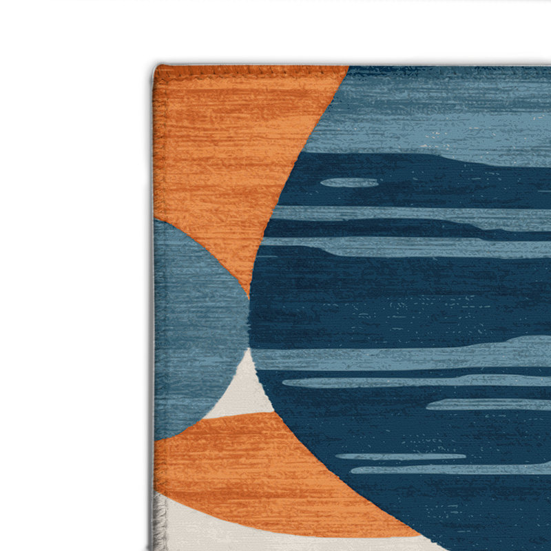 Tapis intérieur et extérieur gris Watercolor, Rectangle 4pi x 6 pi