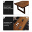 Table de conférence en bois massif brun Free Form-472983924