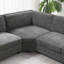 Canapé modulaire en forme de U de 119 pouces avec tissu chenille, porte-gobelets, méridienne surdimensionnée et conception d'angle irrégulière pour un confort et un style maximaux-1245961509