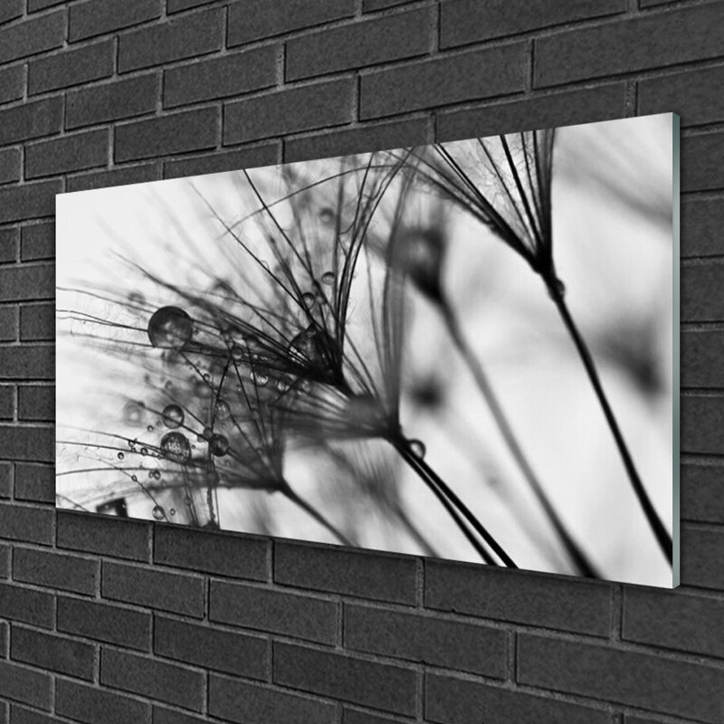 Floral Abstract - No Frame Print on Glass
