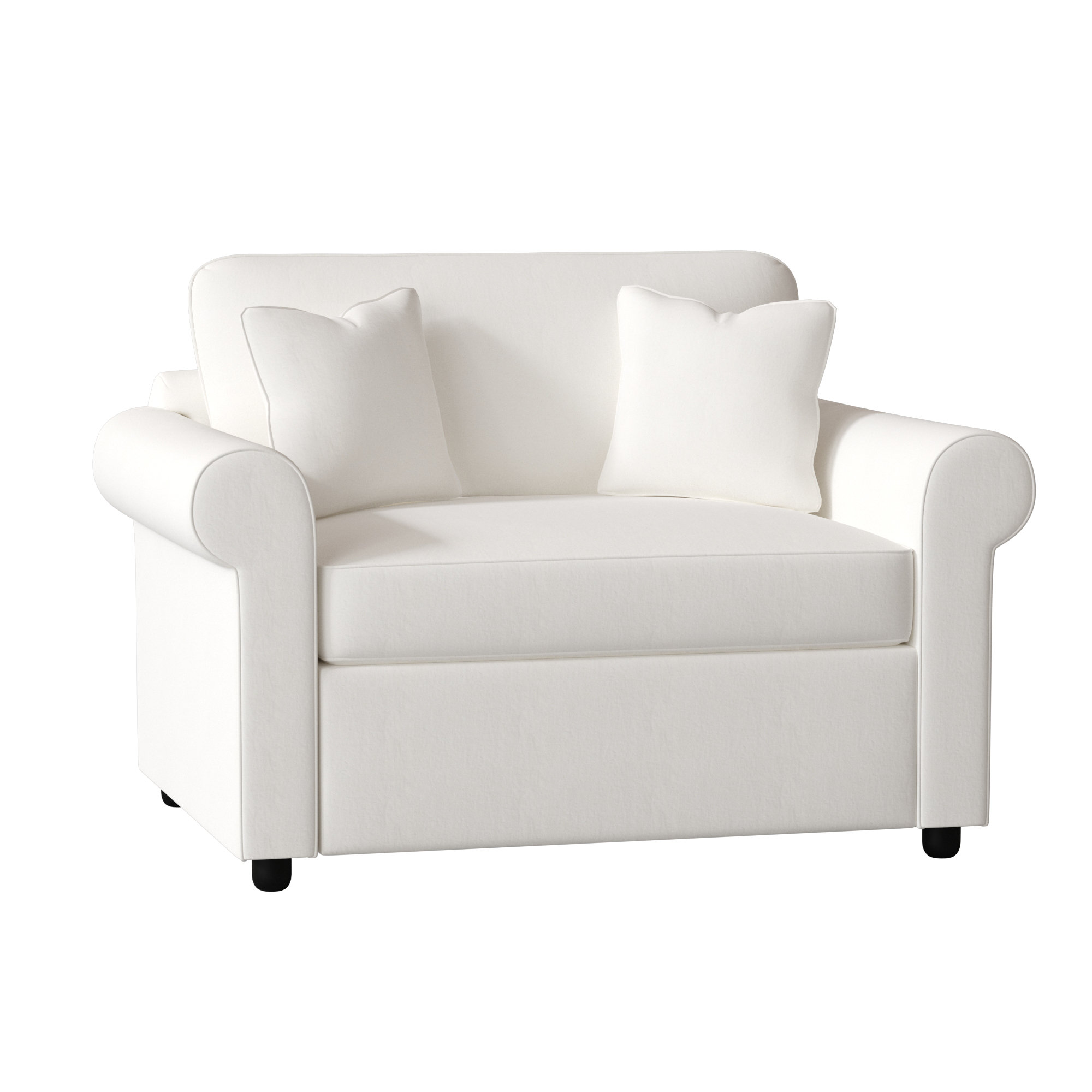 Warrington Upholstered Accent Chair, Classic Bleach White