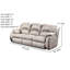 Cagney Upholstered 89'' Power Reclining Sofa-35200898