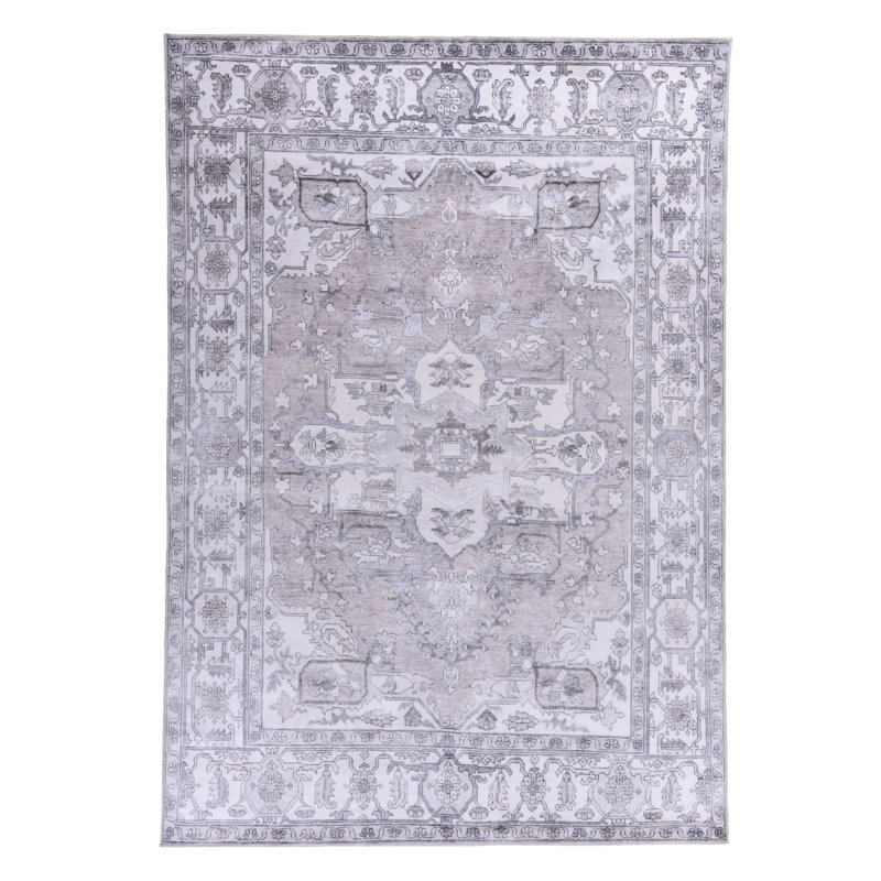 Machine Woven Beige Rug, Rectangular 200 x 300cm