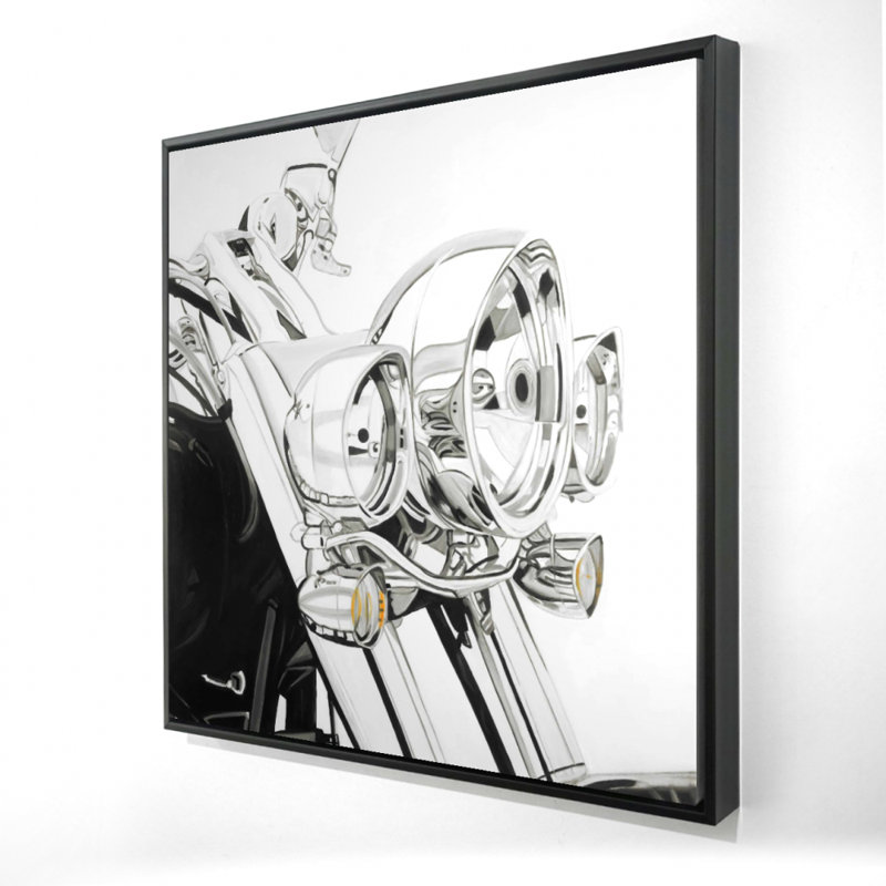 «Moto lumière» sur toile