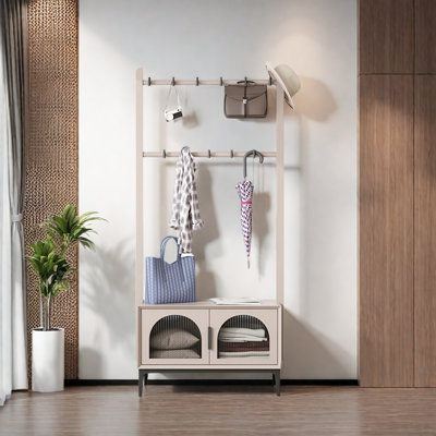 Portemanteau, armoire à chaussures, plateau à langer
