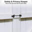 Aquaterior 6" Sliding Barn Door Lock Gate Latch Heavy Duty Hook and Eye Cabin