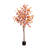 6ft. Pre-Lit Autumn Eucalyptus Artificial Fall Tree with 300 Warm White LED Lights