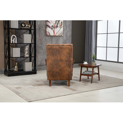 Fauteuil à cadre en bois, fauteuil d'appoint moderne pour le salon