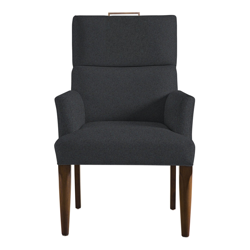 Thom Filicia Home Fabric Tight Back Arm Chair, Ian Lagoon, Havana