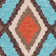 Tapis intérieur / extérieur bleu / rouge crocheté à la main Bowden