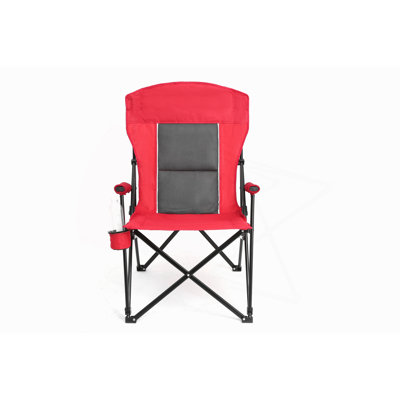 High Back Heavy Duty Lawn Chair Support 250LBS, Portable Collapsible Chair With Cup Holder