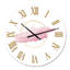 Cercle zen avec nuage rose - horloge murale moderne-73197187