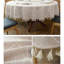 Nappe en lin coton épais