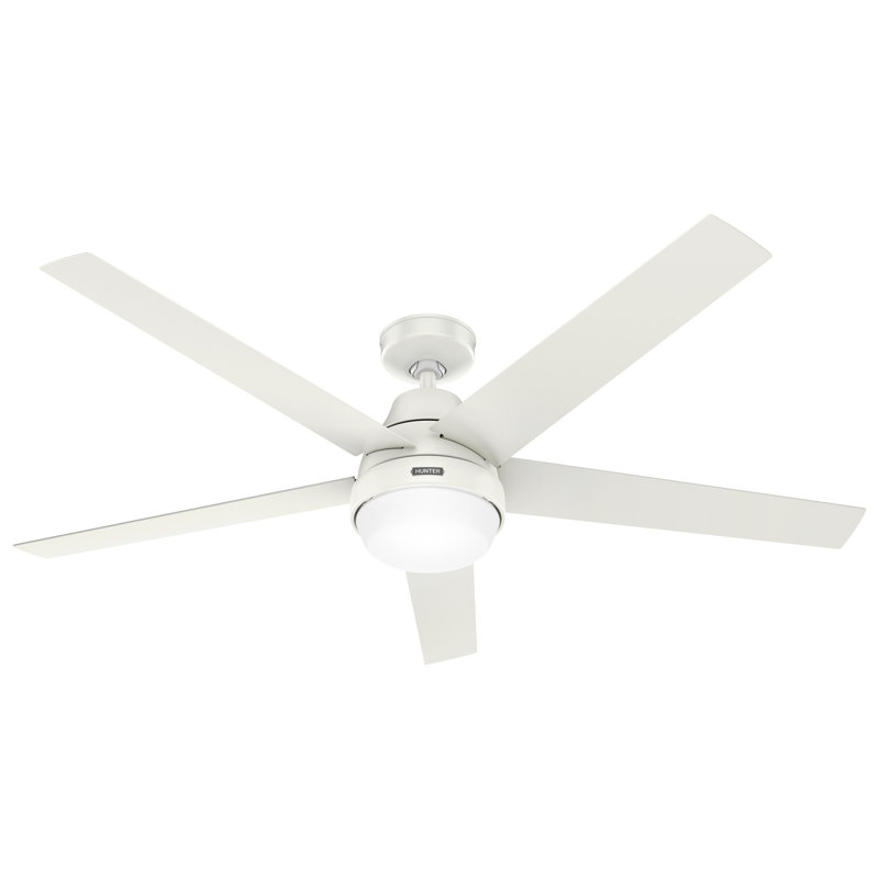 Hunter 60 Inch Aerodyne Wi-Fi ENERGY STAR® Ceiling Fan With Lights And Remote, White