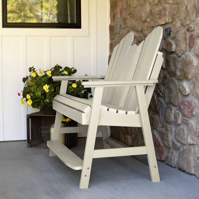 Banc d'extérieur 4 pi Cadha, Blanc délavé