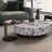 Modern round marble coffee table-110567721