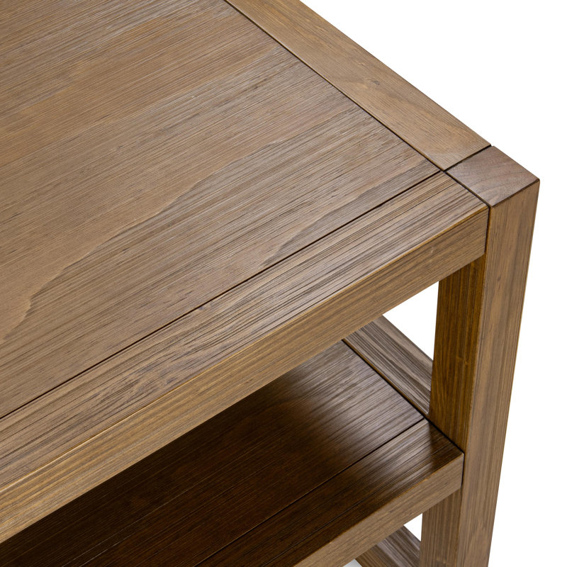 Fenmore Collection Solid Wood End Table, Honey Brown
