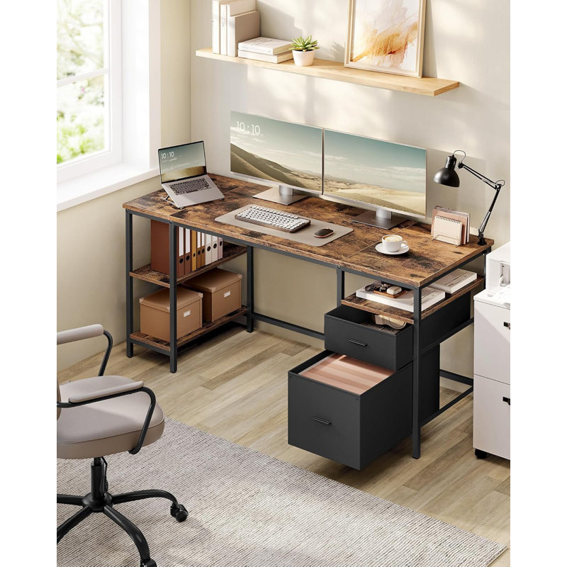Metal Base Computer Desk