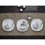 Square Piece Porcelain China Dinnerware Set - Service for 6