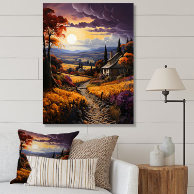 «Liliahna Countryside Bounteasant Vineyard», reproduction d'art sur toile