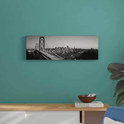 Bay Bridge at Night, art mural sur toile tendue
